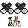 4Pcs Dog Socks Super Soft Fastener Tape Non-Slip Breathable Easy-wearing Decorative Cotton