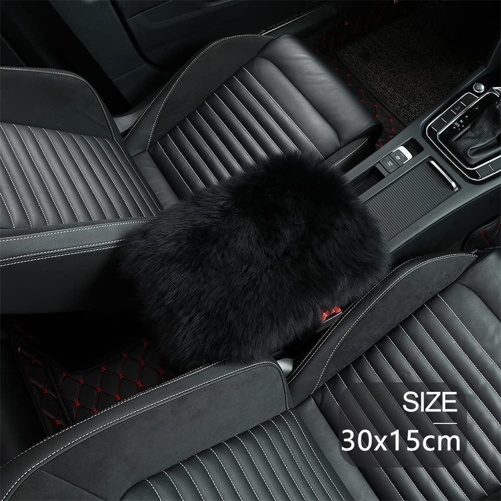 Auto Center Console Cover Black Armrest Pads Cushion Protector Universal Fit