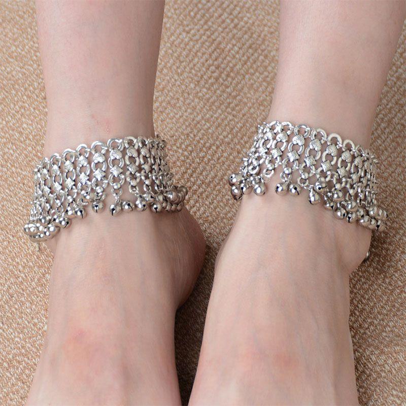 Bell anklet female student Korean version of internet celebrity fashion new trendy retro ethnic style dance and dance ancient style accessories