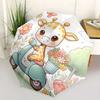 1pc Cute Giraffe Riding a Bike Automatic Opening and Closing Umbrella - Small Umbrella Suitable for Various Occasions, Portable 3-Fold Small