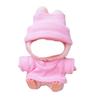 AXLUCE Plush Toy Clothes: Knit Hat and T-shirt, 17cm (Pink)