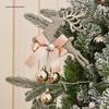 Champagne Gold Christmas Bell Sign Ornament for Tree