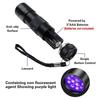 LED portable UV flashlight, black light,  ultraviolet torch, Black light detector for dog urine
