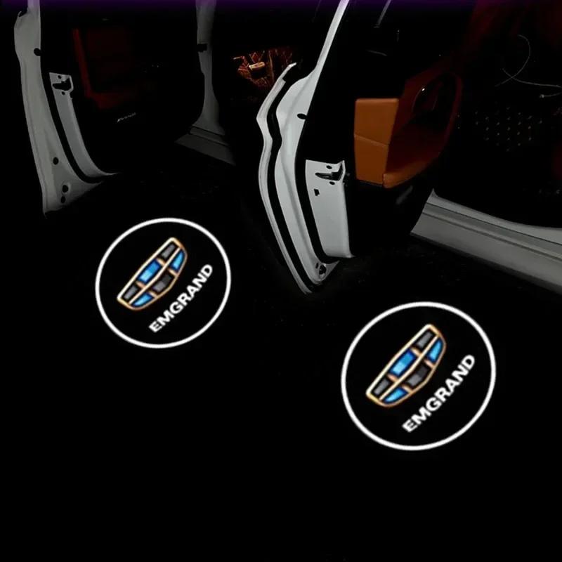 

Car Door Welcome Logo Shadow Light Welcome Logo Projector LED Light Courtesy Decor Lamp Kit For Geely Coolray Emgrand EC7 EC8 2PCS