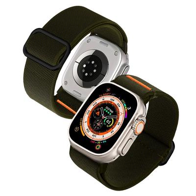 Watchband Esnek Dokuma Kayış Apple Watch Band 44mm 45mm 49mm Naylon Bilezik iWatch Serisi Ultra 2 9 8 7 6 5 4 3se 42mm 41mm 40mm