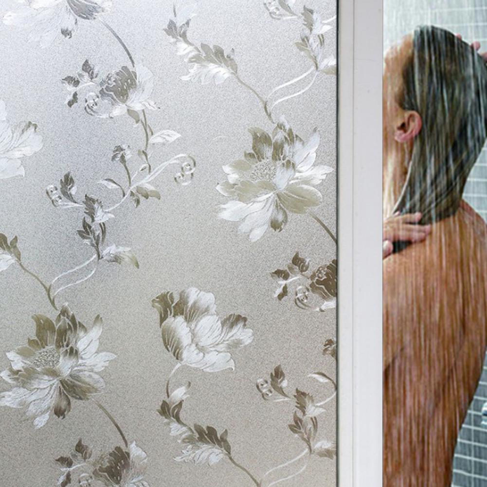 Buy Electrostatic Glass Film Bathroom Bathroom Light Opaque Window PVC Decorative Film Window ...