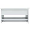 Glossy White Coffee Table 80 X 50 X 40 Cm Engineered Wood