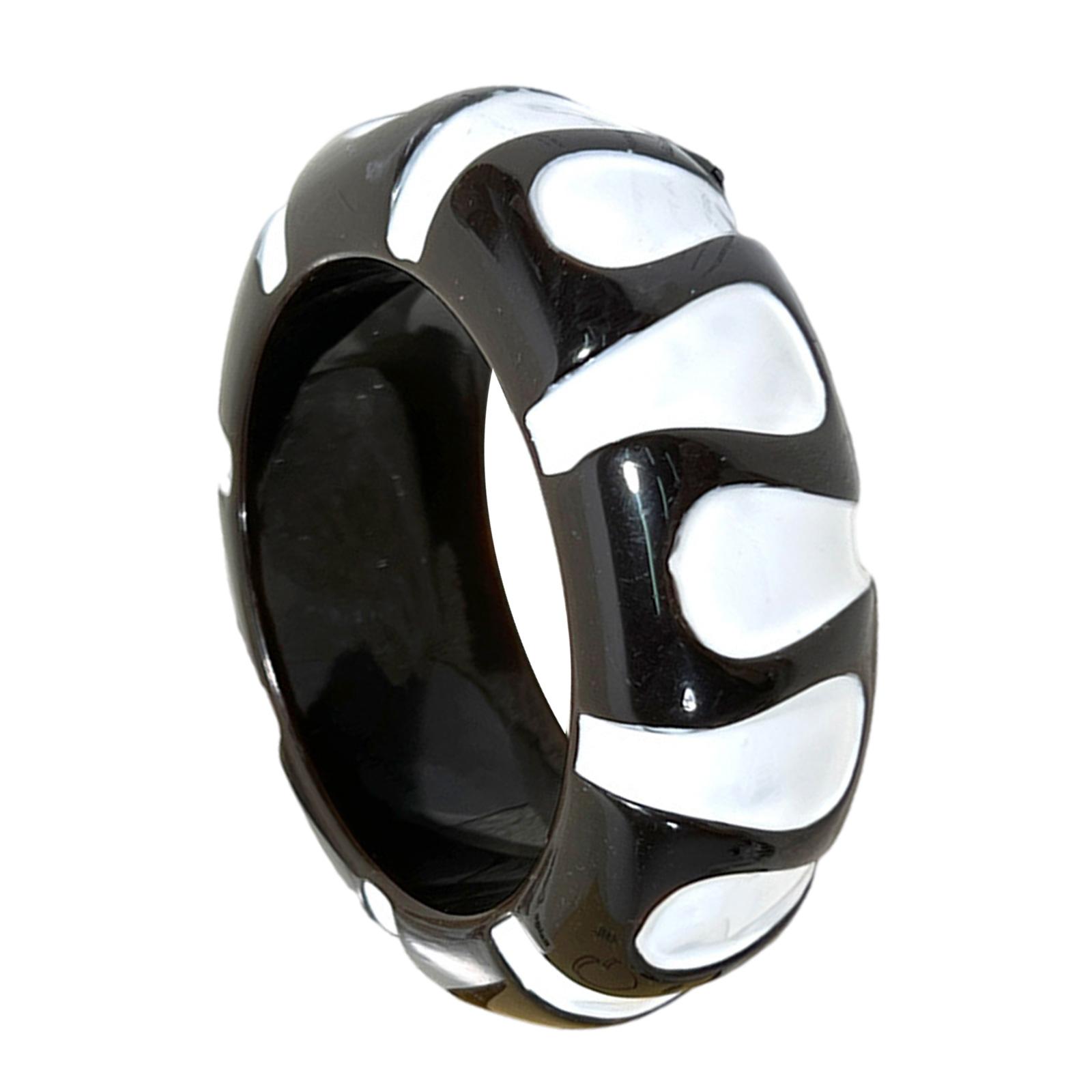 

Стильный браслет из смолы в горошек для женщин, портативный, прочный, подарочный, с элегантной упаковкой чёрный