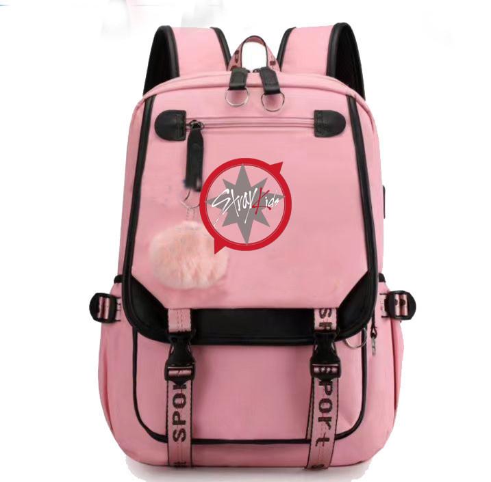 Stray Kids Travel Backpack With Usb Charging Port For School And Commuting