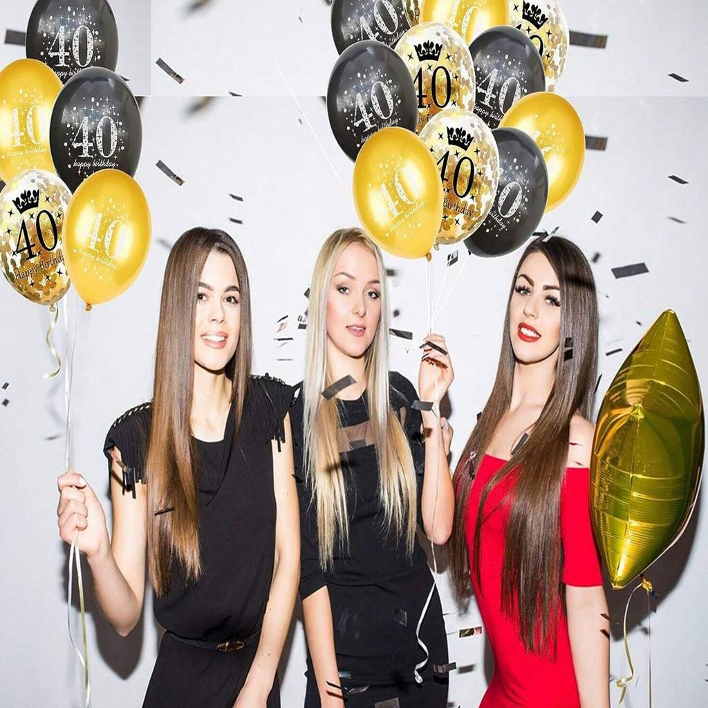 15Pcs 12 Inch 18th 21th 30th 40th 50th 60th 70th 80th Birthday Party Latex Balloons Anniversary Decoration Indoor Outdoor Decor