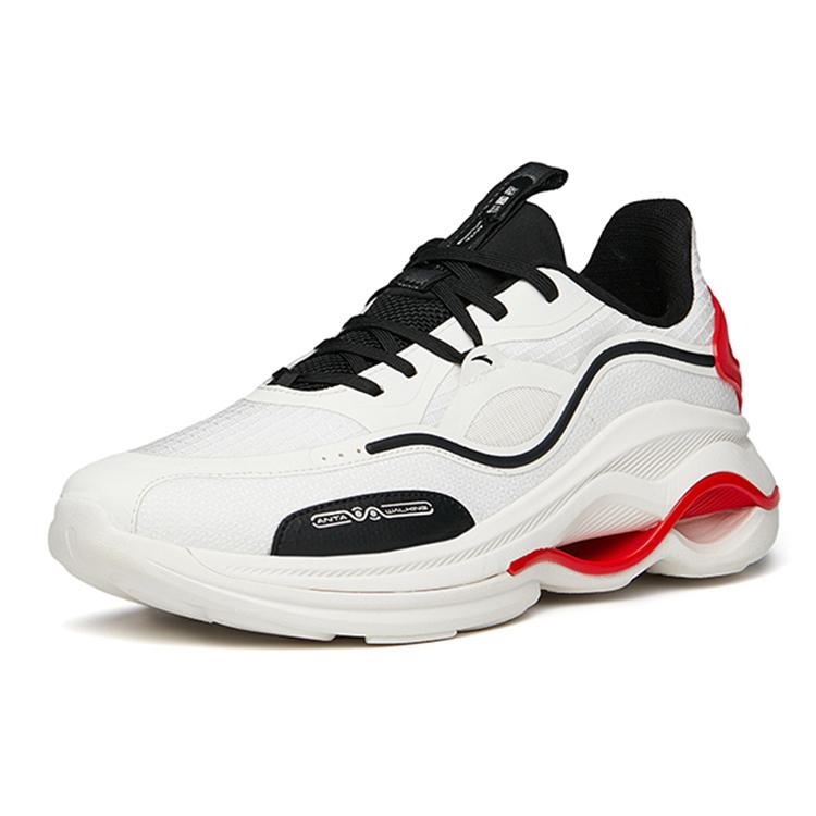 Anta Variety Training Collection Breathable And Lightweight Low Top Training Shoes Men's White Red 112147722-1