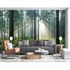 3d Wald Tapete Moderne Wald Baum Wandbild Wohnzimmer Restaurant Hintergrund Wald Wandmalereien