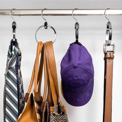 1/2/3 Stück Kreis Hut Aufbewahrungsständer, Mehrzweck Kleiderschrank Kleiderbügel für Gürtel Schal Baseballkappen, Edelstahl Platz sparen Runder Haken