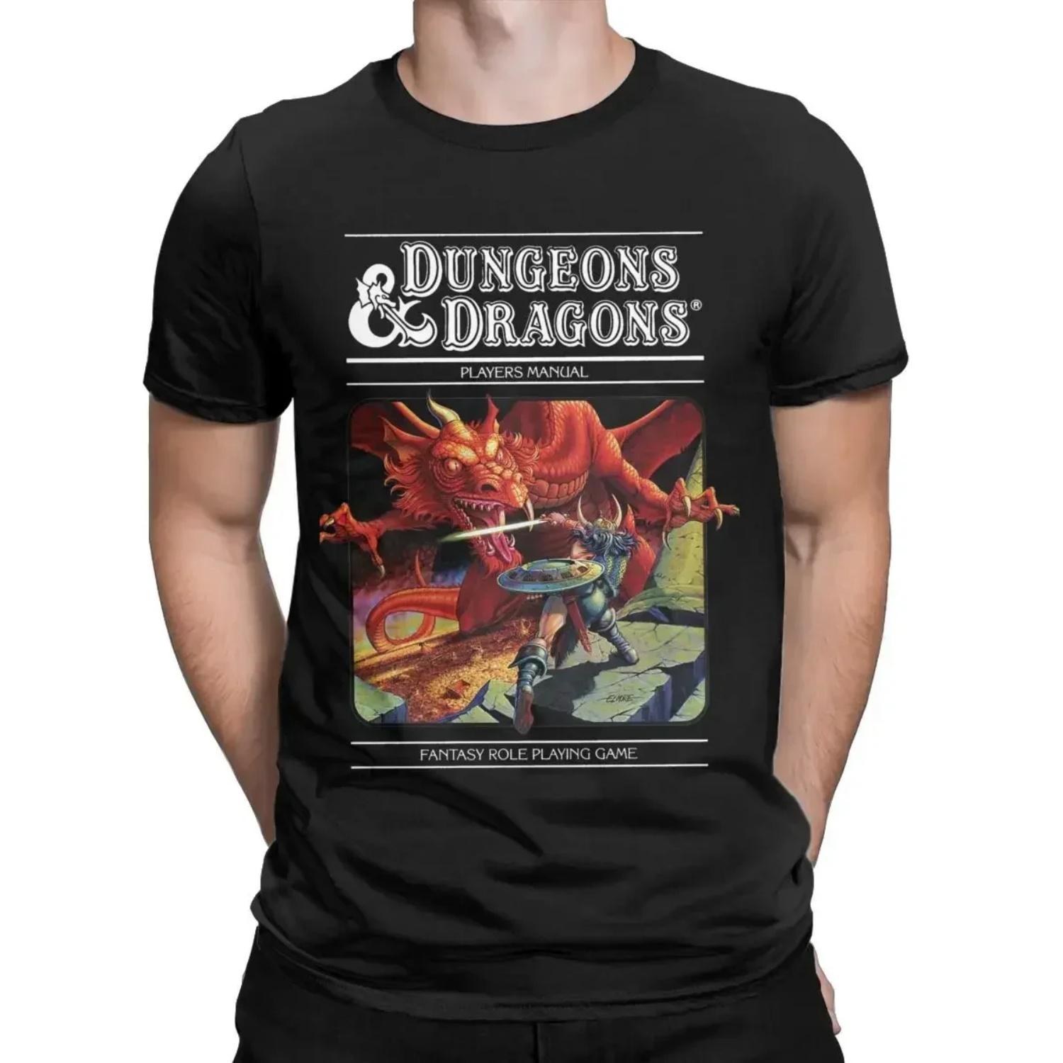 

Игроки Dungeons & Dragons Футболка Одежда для мужчин и женщин Чистый хлопок Новинка Футболка с коротким рукавом Классическая S разноцветный
