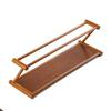 Zen Bamboo Tea Tray with Woven Mat Surface