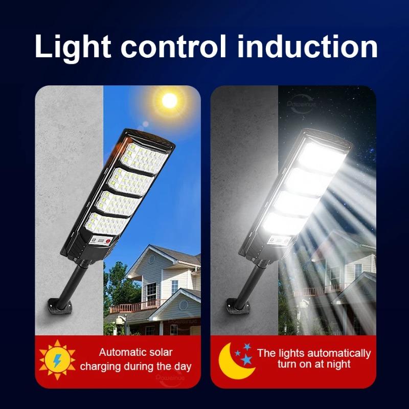 Newly Upgraded Outdoor Solar Lights Super Bright Solar Wall Lamp Motion Sensor Lamp Remote Control Waterproof Solar Light Garden