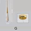 Modern Waterdrop Pendant Lamp Bedroom Bedside Living room Dining 2Style Base Room LED Lighting Kitchen Stairwell Hanging Light