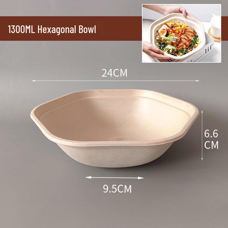 ZISIZ Hexagonal Takeout Food Container