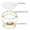 High Temperatures Resistant Ceramics Wax Melt Burners Essential Oil Diffuser Metal Tealight Stand for Relaxing Ambiances
