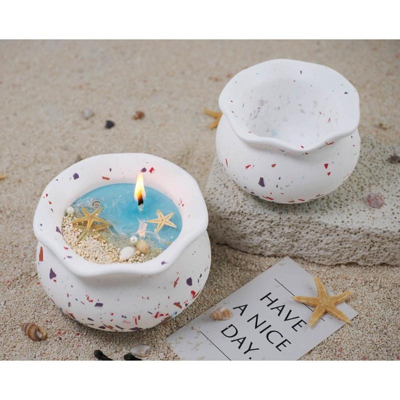 Fish Tank Candle Jar Silicone Mold DIY Flower Pot Vase Jewelry Box Storage Container Concrete Resin Plaster Mould Decor