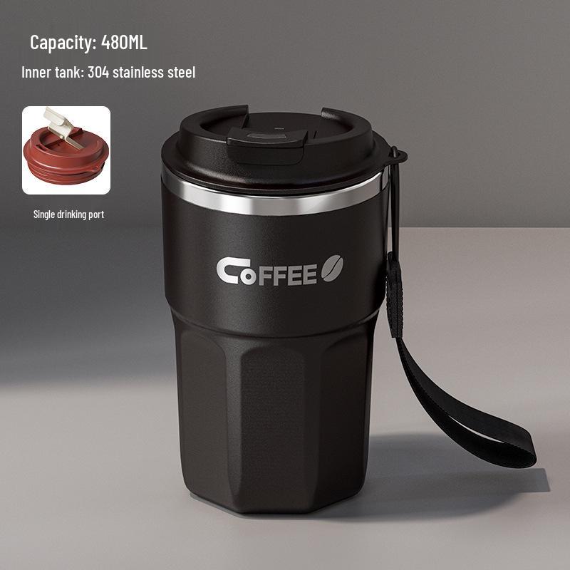 Trendy 304 Stainless Steel Portable Pull-Rope Travel Cup - Cola Coffee Gift Cup