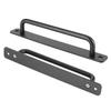 2pcs Elegant Sliding Door Handles Black Aluminum Alloy Pull Handles for Wardrobes Cabinets Garages Sheds