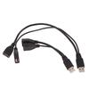 1Pc 15/30cm Male Plug To 2 Female Socket USB 2.0 Extension Line Data Cable Power Adapter Converter Splitter USB 2.0 Cable