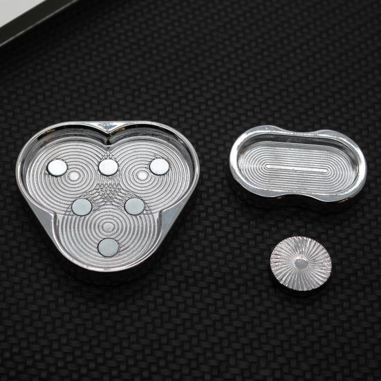 Triangle Fidget Slider Stress Anxiety Relief Portable Kids Teens Adults Magnetic Metal Fingertip Slider Pocket EDC Slider Sensory Toy
