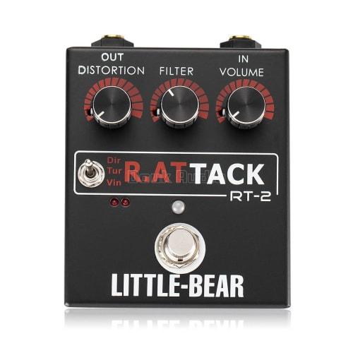 Nobsound RT-2 RAT Guitar/Bass Distortion Effect Pedal with Bass Effects, Streamlined Transformer Box, and Bypass Function