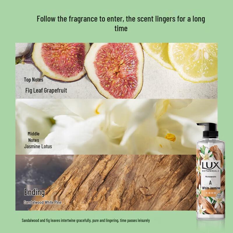 LUX Plant Extract White Sandalwood Essential Oil Shower Gel