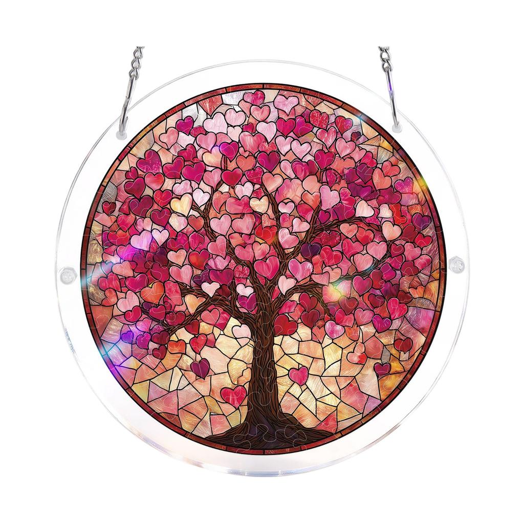 Acrylic Puzzle Window Hanging, Colorful Sunrise Sun Catchers Panel SunCatchers Puzzles Decor For Birthday Women, Men, Wife, Aunt, And Mom