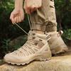 Foreign Trade New Hiking Shoes Men's Large Size Military Boots Breathable Non-slip Tooling Shoes Outdoor Camping Desert Off-road Hiking Shoes