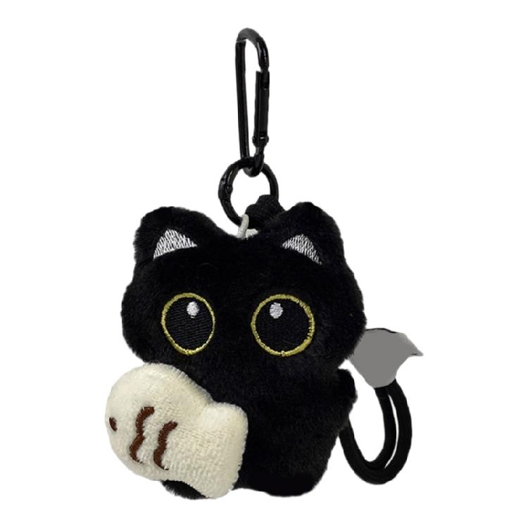 Chaveiro de Gato de Pelúcia Asa Fantasmagórica Estilo Fofo Adorável Pingente de Bolsa Material Macio Presente Para Decoração de Halloween Natal