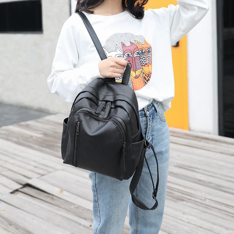 Versatile and Fashionable Backpack for Going Out, Student College-style Schoolbag, Large-capacity Backpack