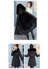 Women's Mid-length Parka with Large Fur Collar - Warm, Slimming Cotton Jacket, Korean Style Winter Outerwear