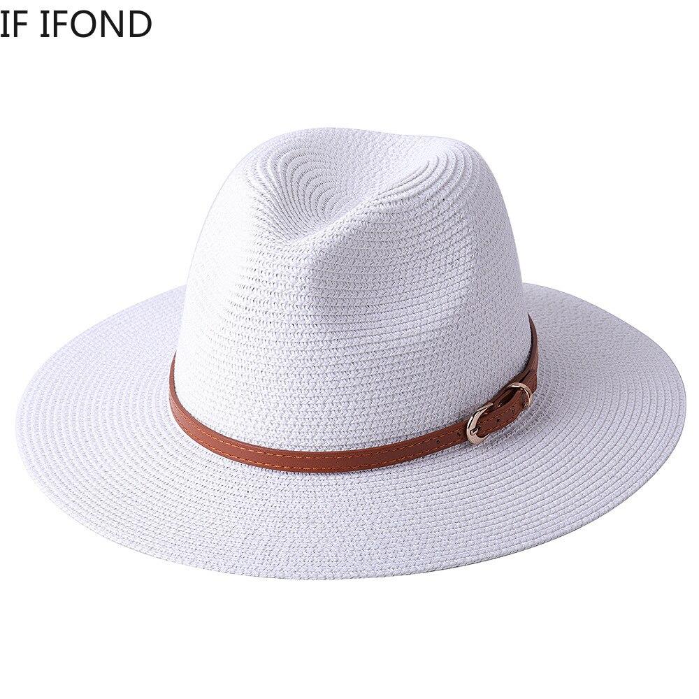 2019 Good Hat Handmade Ladies Men Sun Hat Straw Two-Color Striped Print Fashion Plain Sun Hat Panama Hat Beach 2019 Good Hat Handmade Ladies Men Sun Hat Straw Two-Color Striped Print Fashion Plain Sun Hat Panama Hat Beach