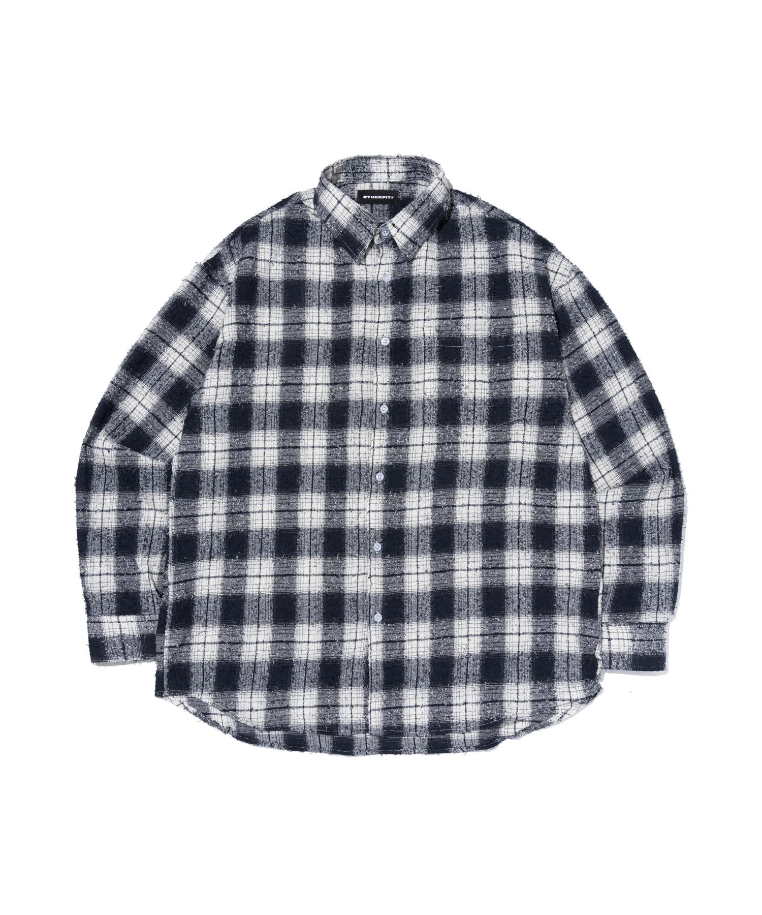 Ader Fits Plaid Warm Check Shirt (Navy) Free