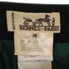Hermes Made In France Midi Length Tight Skirt 36 Deep Green Women Used