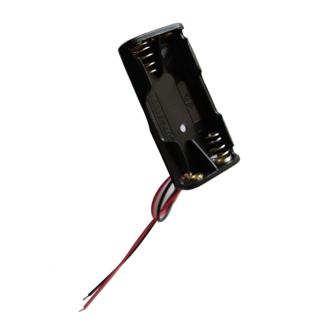 AAA Battery Holder Case 3V Output Compact Replacement 2 AAA Batteries Box with Wire
