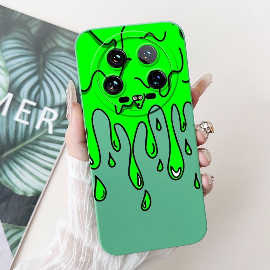 For Xiaomi 14 Ultra Case Cute Dinosaur Cartoon Cover Shockproof Phone Case For Xiaomi Mi 13 Ultra 13Ultra 14Ultra Soft TPU Shell