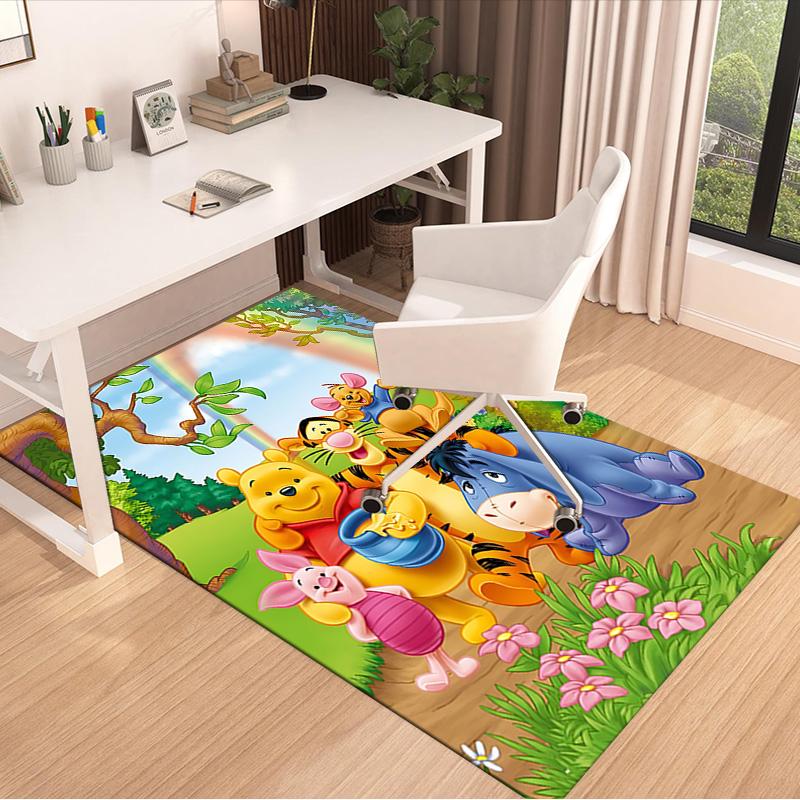 Winnie Pooh Friends Carpet For Playroom Bedroom Living Room Sofa Home Decorkids Game Area Rug Nonslip Floor Mat