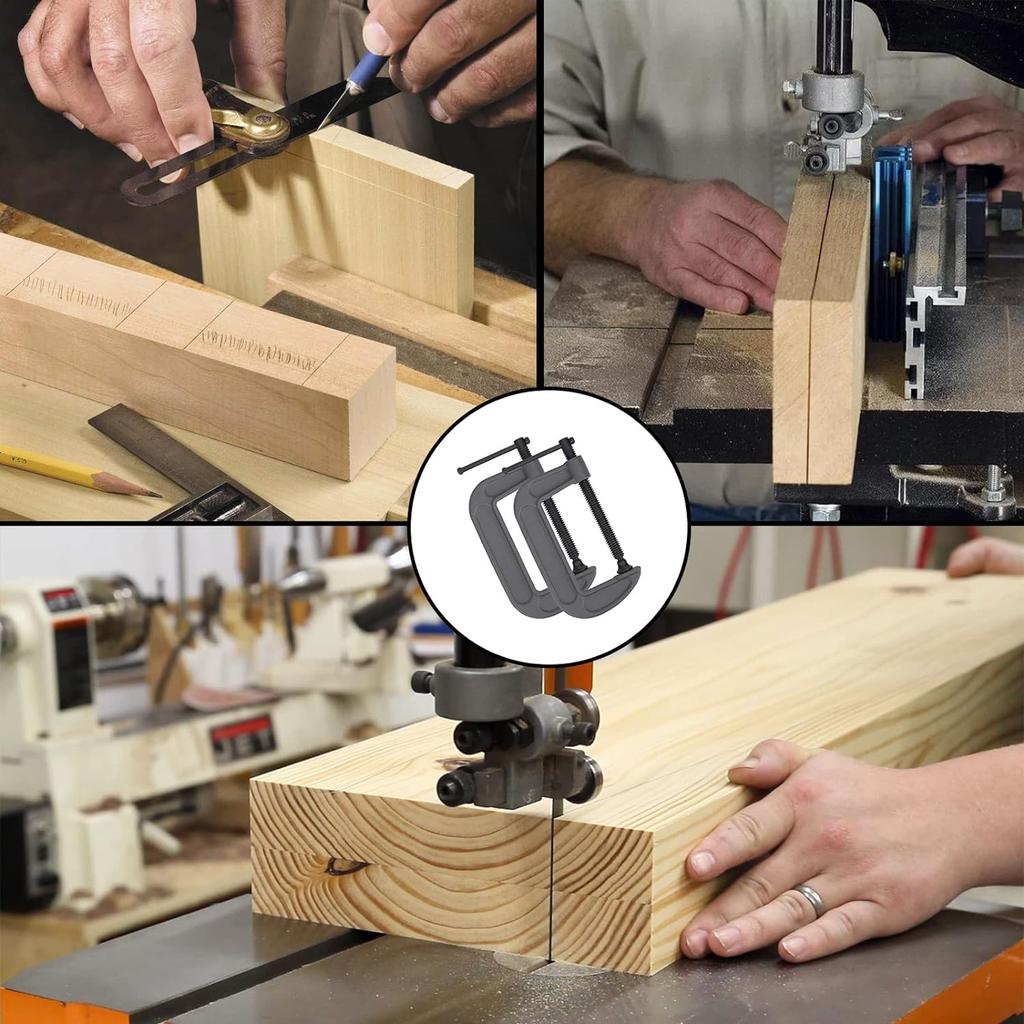 C-type Clamp Heavy-duty, with Jaw Opening Sliding T-shaped Rod Handle C-Type Clamp Suitable for Woodworking Welding