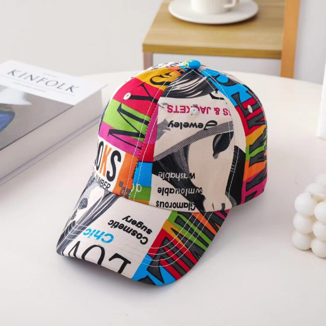 Мужская высококачественная бейсболка с граффити 2022, женская новая европейская и американская бестселлерная шляпа с зонтиком для отдыха, шляпа в стиле хип-хоп 56-60cm