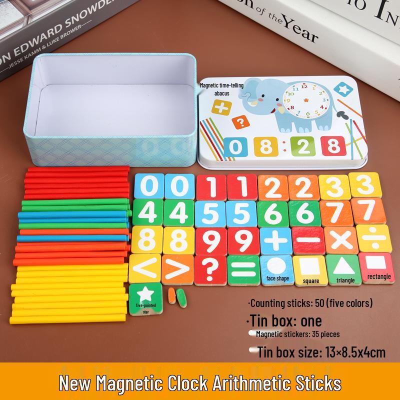 

Детские счетные палочки - Обучающие игрушки для арифметики и разложения чисел, Идеально подходят для сложения и вычитания в начальной школе и детском саду