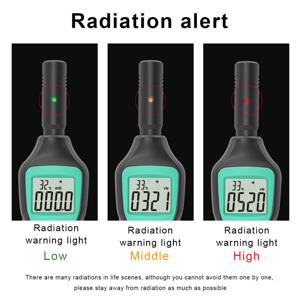 Digital Display Electromagnetic Tester Portable LCD Screen Detector