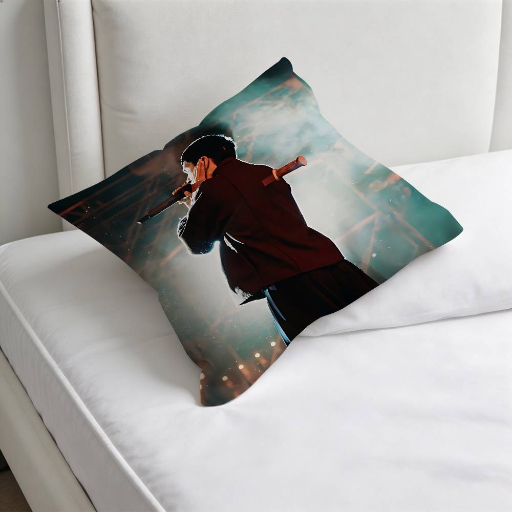 MMilo J Singer Cool Decorative Square Pillow Cover Modern Cushion Case for Living Room Bedroom