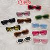 11pcs Vintage Square Sunglasses Women Retro Cycling Fashion UV400 Shades Small Frame Rectangle Sun Glasses