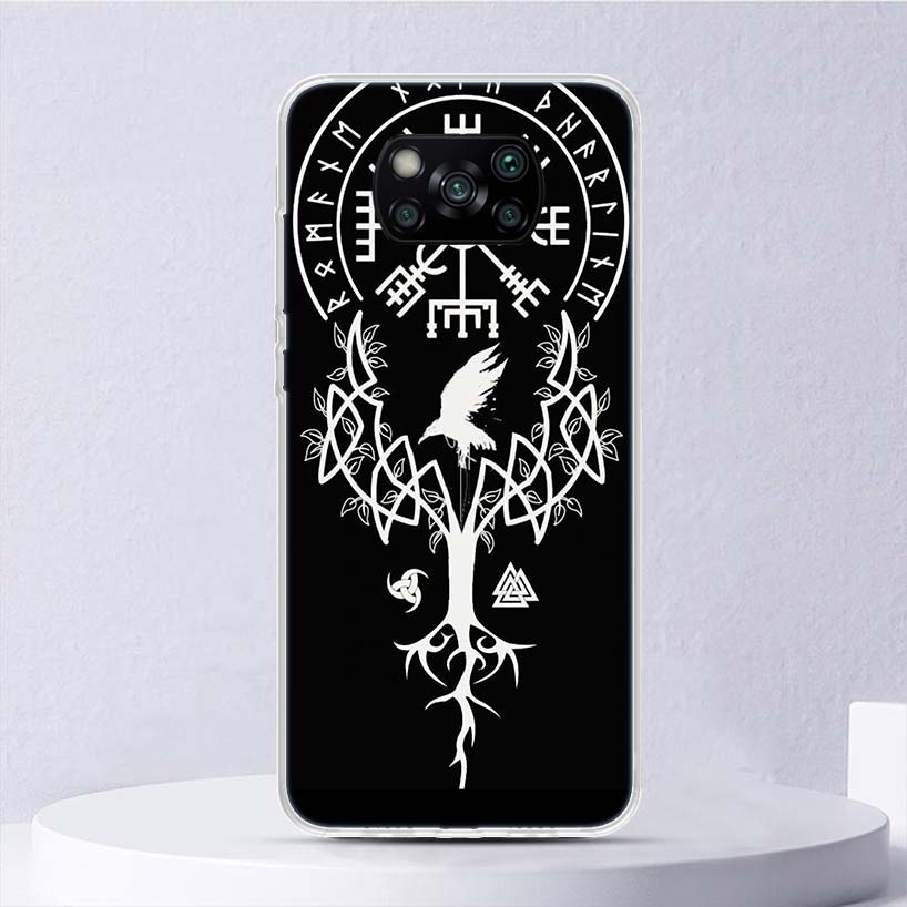 

Мягкий чехол Viking Vegvisir Odin Nordic для Xiaomi Poco X3 NFC X4 M4 Pro M3 M2, чехол для телефона F3 F2 F1 Mi Note 10 Lite A3 A2 A1 Funda Poco M4 Pro 5G