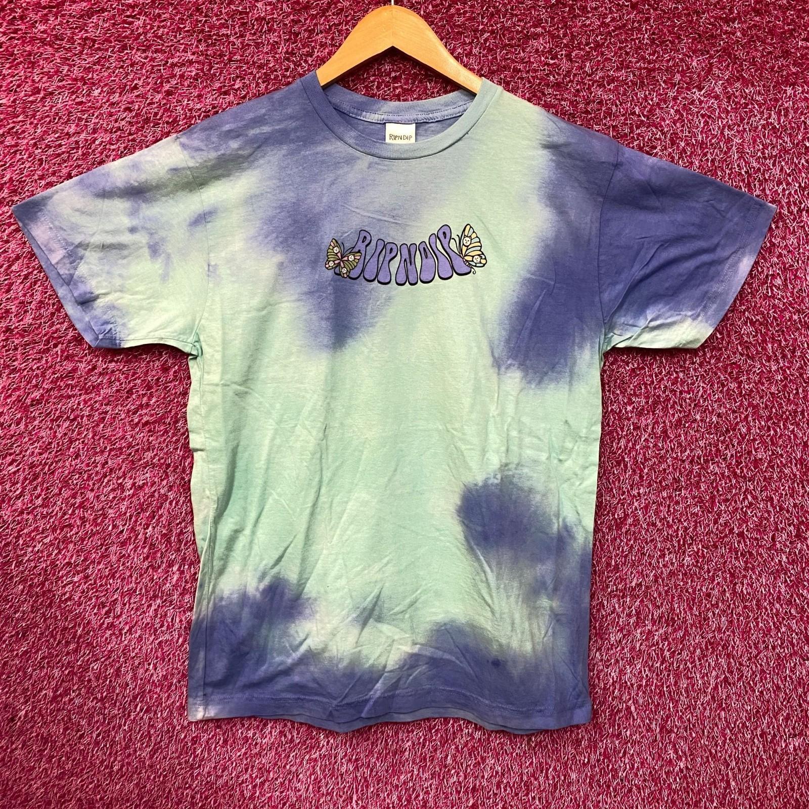 Ripndip Think Factory Blue Tie Dye T-Shirt Size XL S