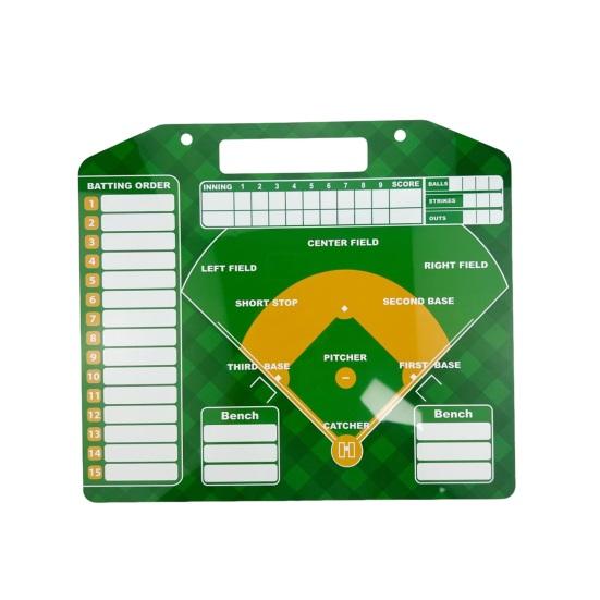Magnetic Baseball Lineup Board for Dugout Double-Sided Baseball Coaching Broad with 30 Lineup Cards Baseball Tactical Clipboard